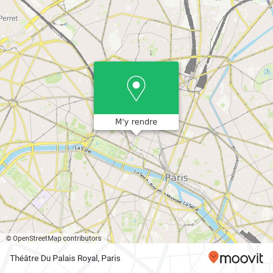 Théâtre Du Palais Royal plan