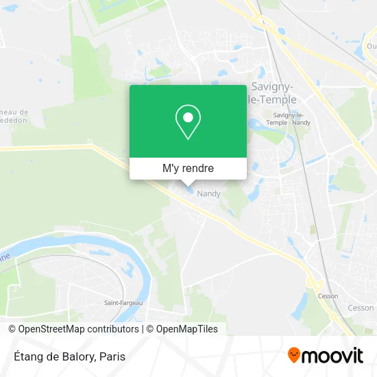 Étang de Balory plan