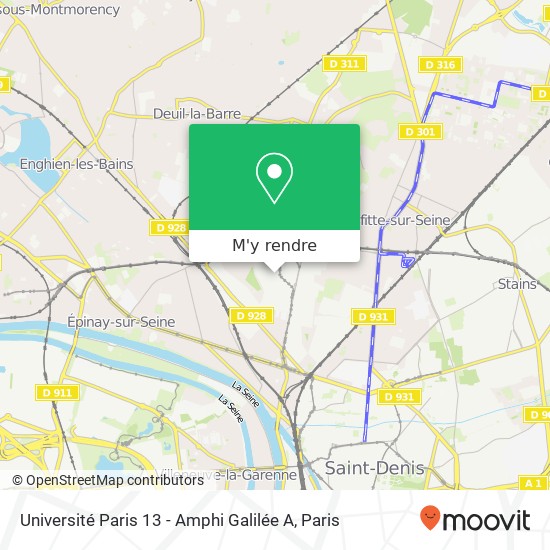 Université Paris 13 - Amphi Galilée A plan