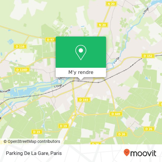 Parking De La Gare plan