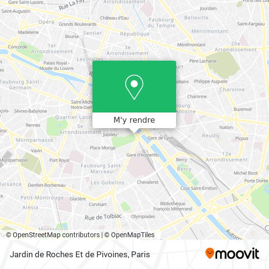 Jardin de Roches Et de Pivoines plan