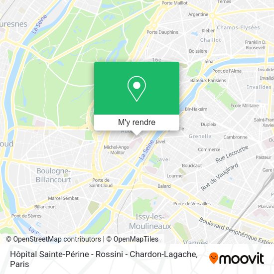 Hôpital Sainte-Périne - Rossini - Chardon-Lagache plan