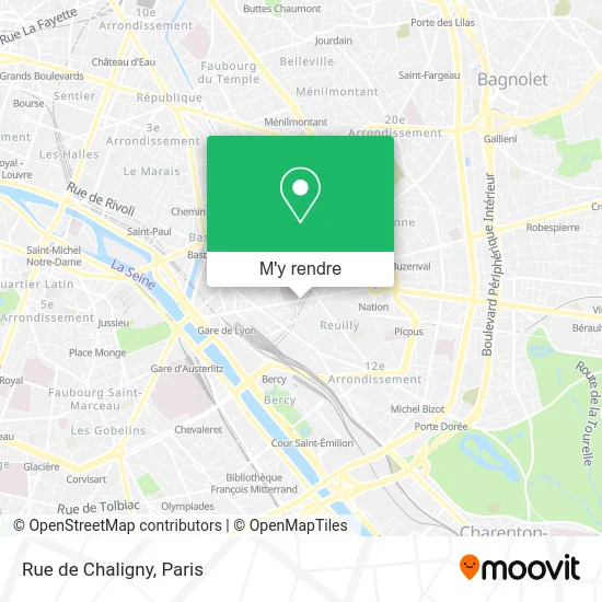 Rue de Chaligny plan