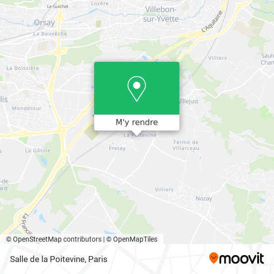 Salle de la Poitevine plan