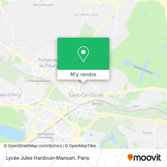 Lycée Jules Hardouin-Mansart plan