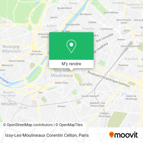 Issy-Les-Moulineaux Corentin Celton plan