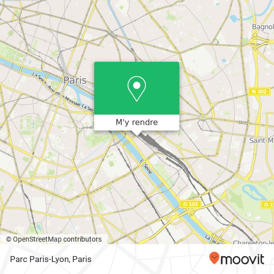 Parc Paris-Lyon plan