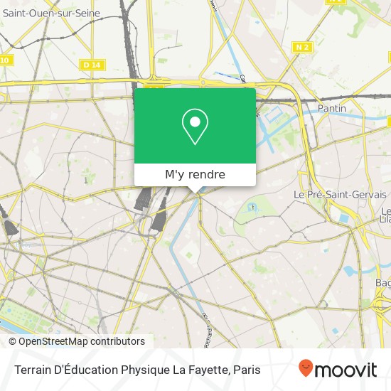 Terrain D'Éducation Physique La Fayette plan
