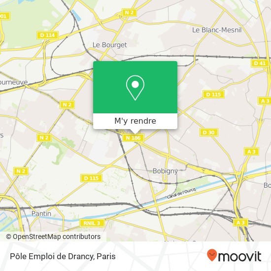 Pôle Emploi de Drancy plan