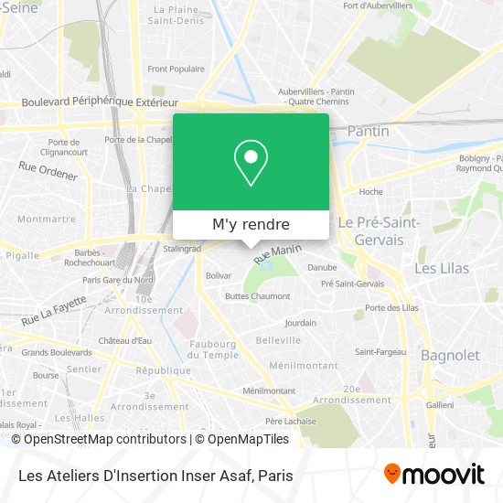 Comment Aller À Les Ateliers D'insertion Inser Asaf À Paris En Métro, Bus,  Train, Tram Ou Rer ?