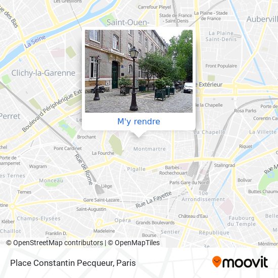 Place Constantin Pecqueur plan