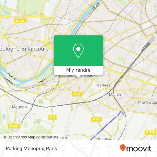 Parking Monoprix plan