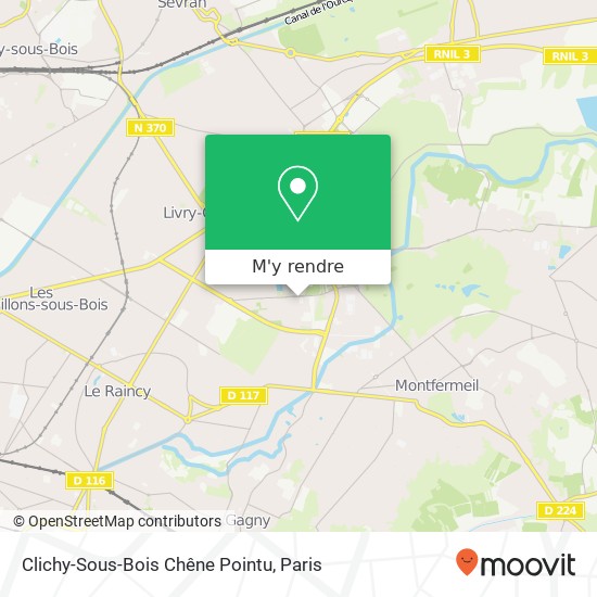 Clichy-Sous-Bois Chêne Pointu plan