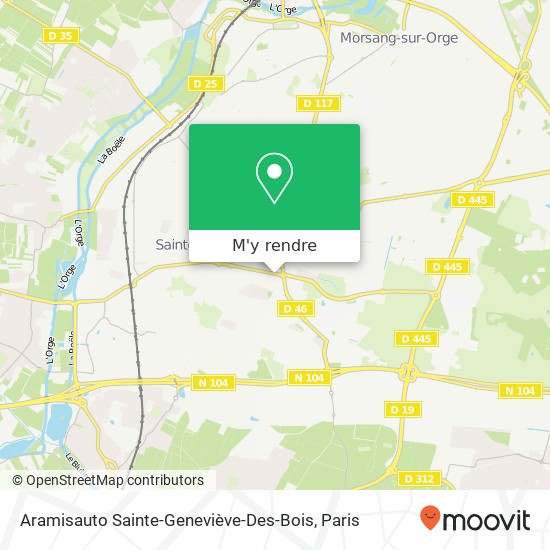 Aramisauto Sainte-Geneviève-Des-Bois plan
