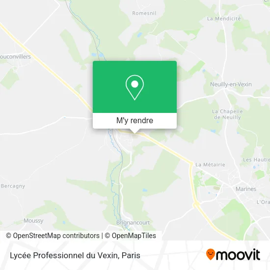 Lycée Professionnel du Vexin plan