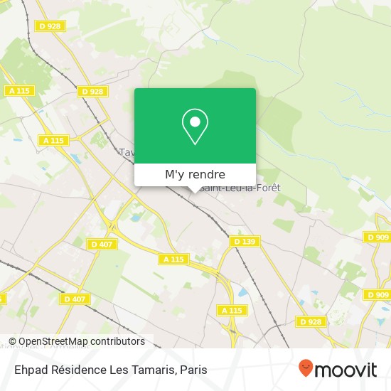 Ehpad Résidence Les Tamaris plan