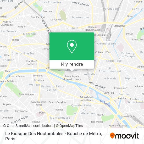 Le Kiosque Des Noctambules - Bouche de Métro plan