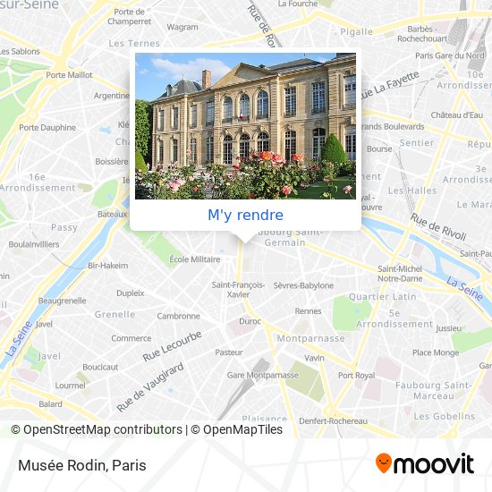 Musée Rodin plan