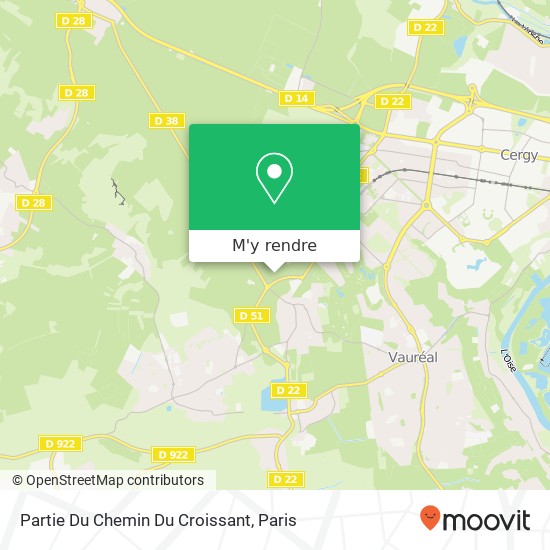 Partie Du Chemin Du Croissant plan