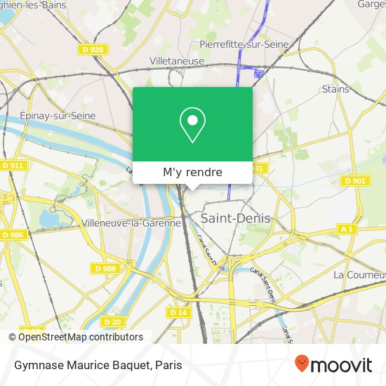 Gymnase Maurice Baquet plan