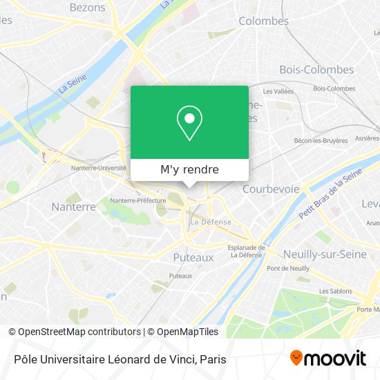 Pôle Universitaire Léonard de Vinci plan