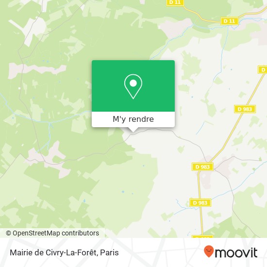 Mairie de Civry-La-Forêt plan