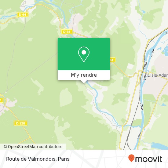 Route de Valmondois plan