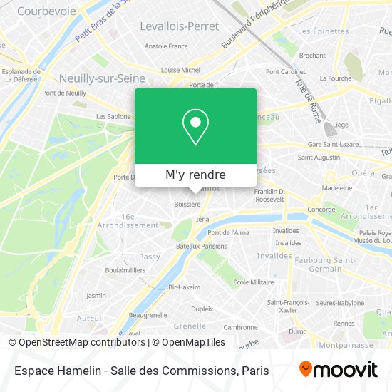 Espace Hamelin - Salle des Commissions plan