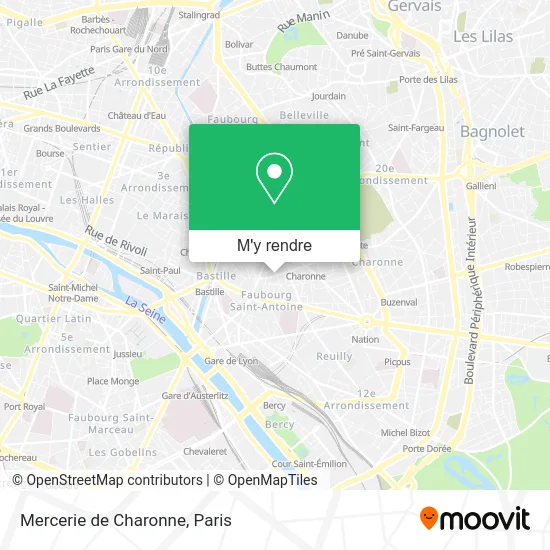 Mercerie de Charonne plan