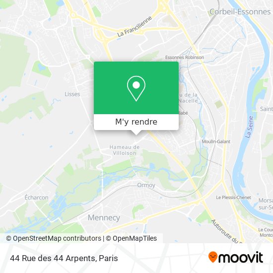 44 Rue des 44 Arpents plan