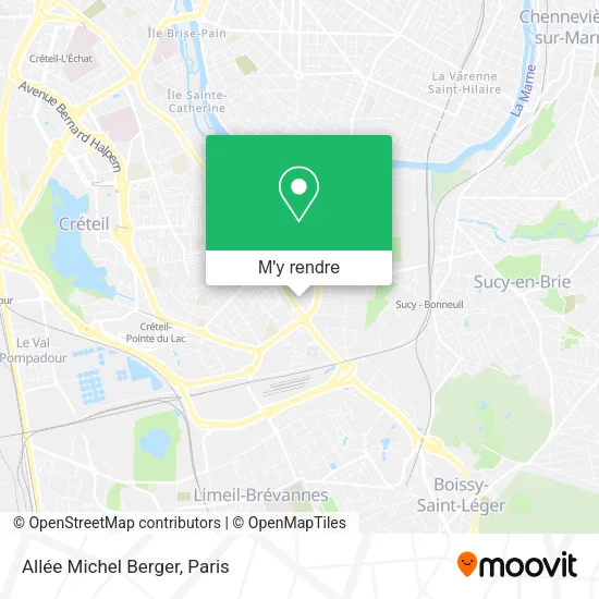 Allée Michel Berger plan