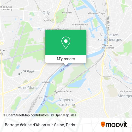 Barrage éclusé d'Ablon-sur-Seine plan