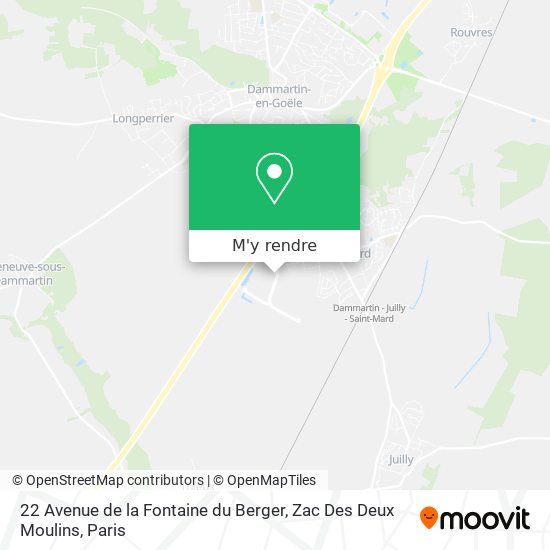 22 Avenue de la Fontaine du Berger, Zac Des Deux Moulins plan