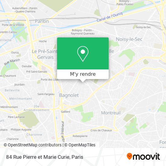 84 Rue Pierre et Marie Curie plan