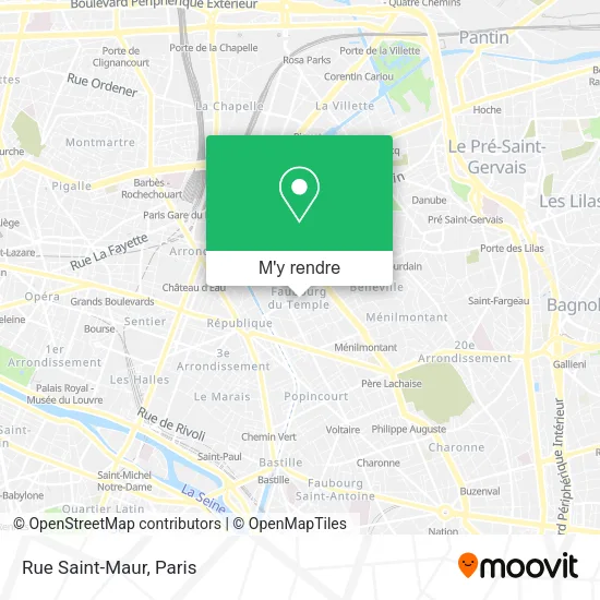 Rue Saint-Maur plan