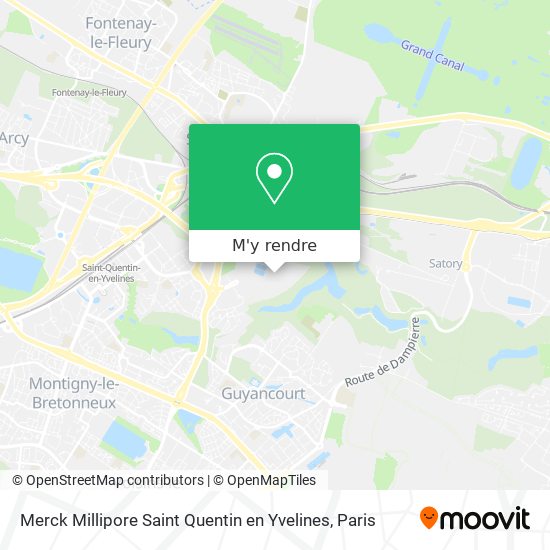 Merck Millipore Saint Quentin en Yvelines plan