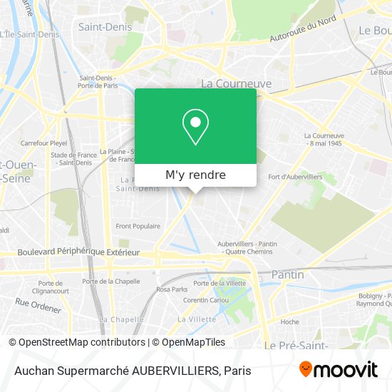 Auchan Supermarché AUBERVILLIERS plan