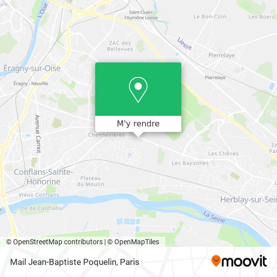 Mail Jean-Baptiste Poquelin plan
