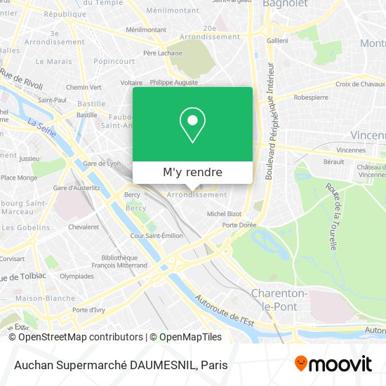 Auchan Supermarché DAUMESNIL plan