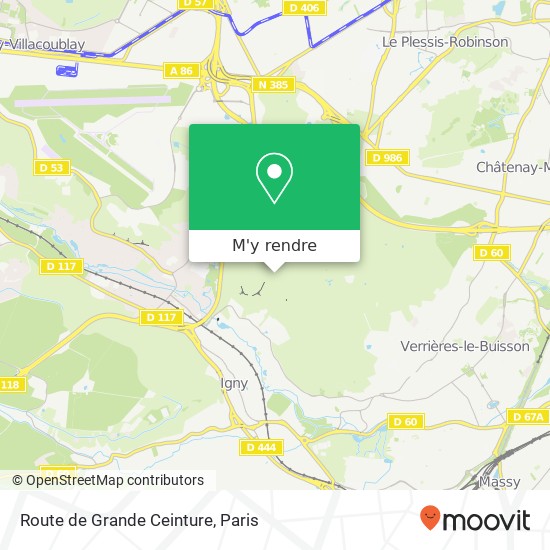 Route de Grande Ceinture plan