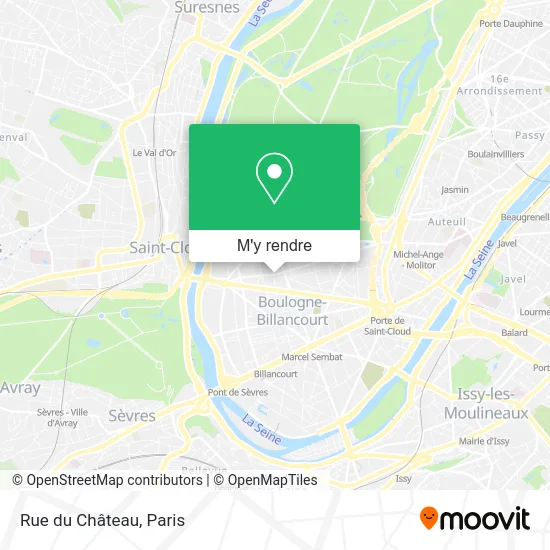 Rue du Château plan