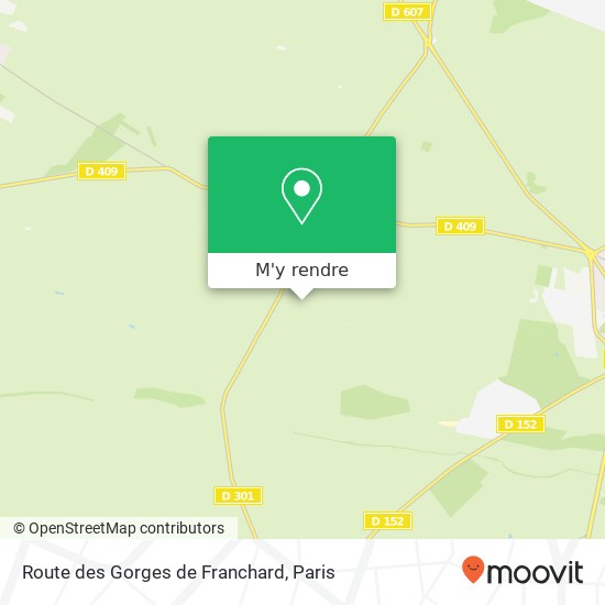 Route des Gorges de Franchard plan