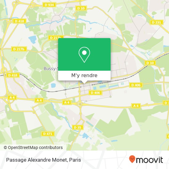 Passage Alexandre Monet plan