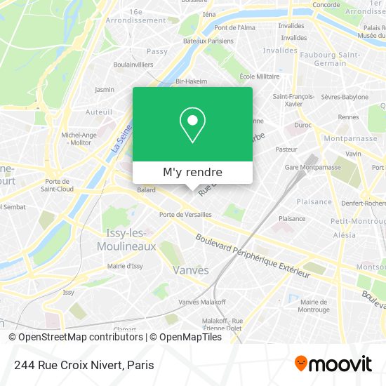 244 Rue Croix Nivert plan