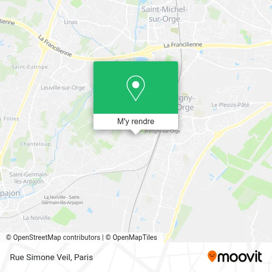 Rue Simone Veil plan