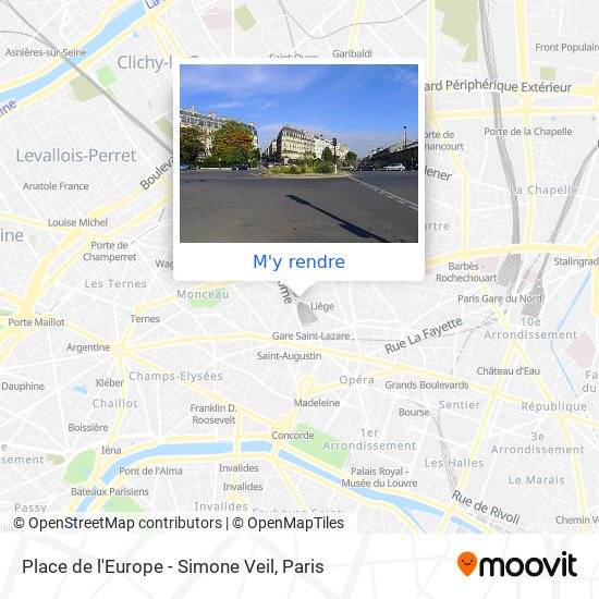 Place de l'Europe - Simone Veil plan