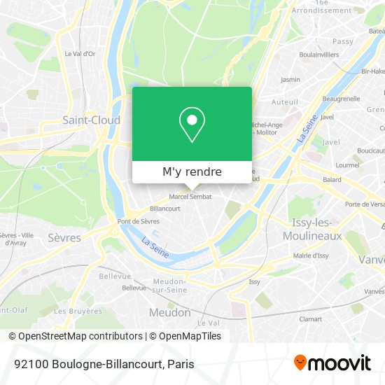 92100 Boulogne-Billancourt plan