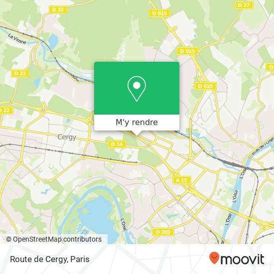 Route de Cergy plan