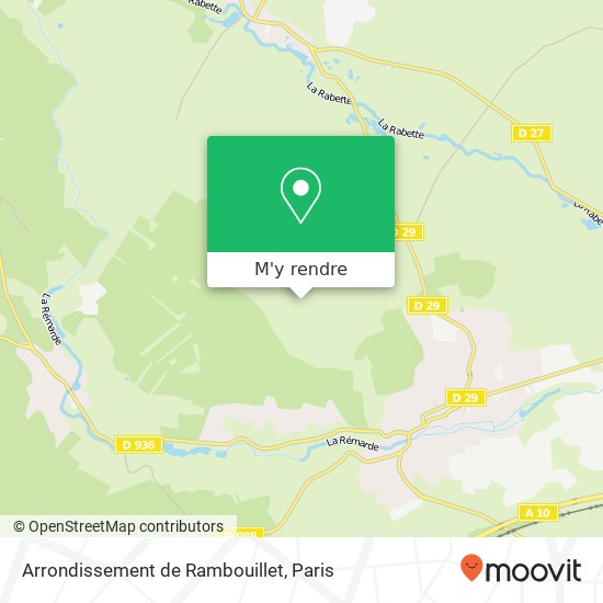 Arrondissement de Rambouillet plan