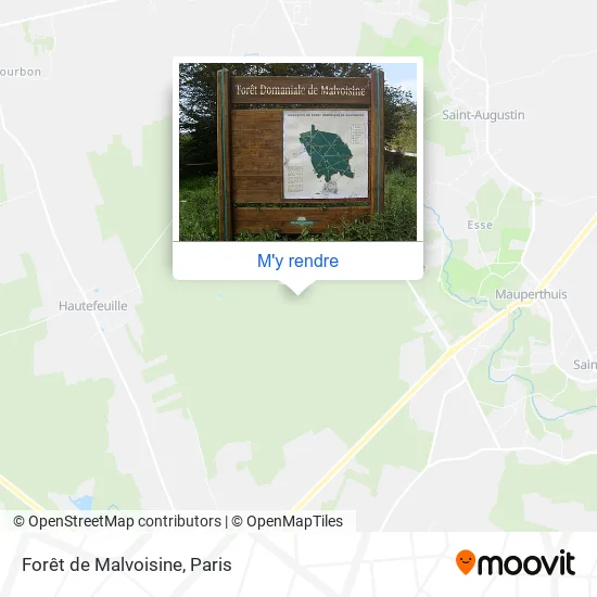 Forêt de Malvoisine plan